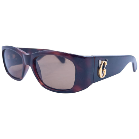 Vintage 90s Gianni Versace Tortoise Shell Sunglasses | O/S, Brown