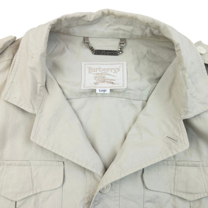 Vintage 90s Burberry Roll Sleeve Jacket Size M | Medium, Multicoloured