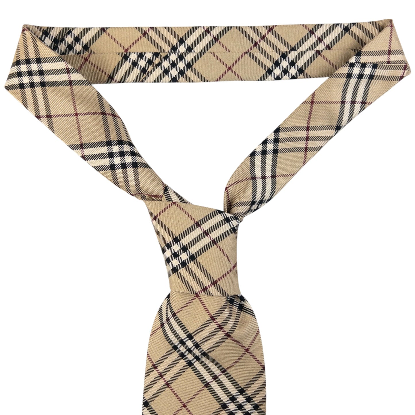 Vintage Burberry Nova Check Silk Tie