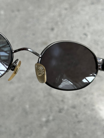 Giorgio Armani 1990s Oval Logo Sunglasses