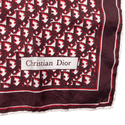 Vintage 80s Dior Monogram Silk Scarf