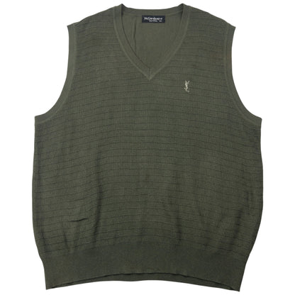 Vintage 90s YSL Yves Saint Laurent Sweater Vest Size XL | XL, Multicoloured