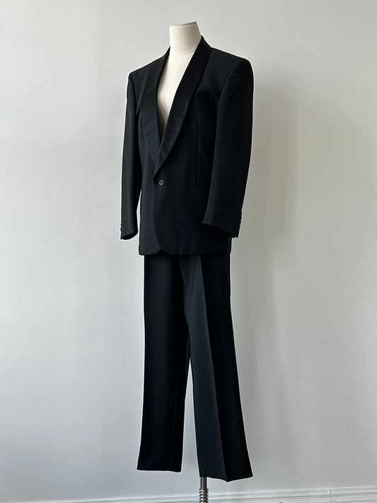 Christian Dior Monsieur 1990s Tuxedo Single Breasted Suit - 38S/W30