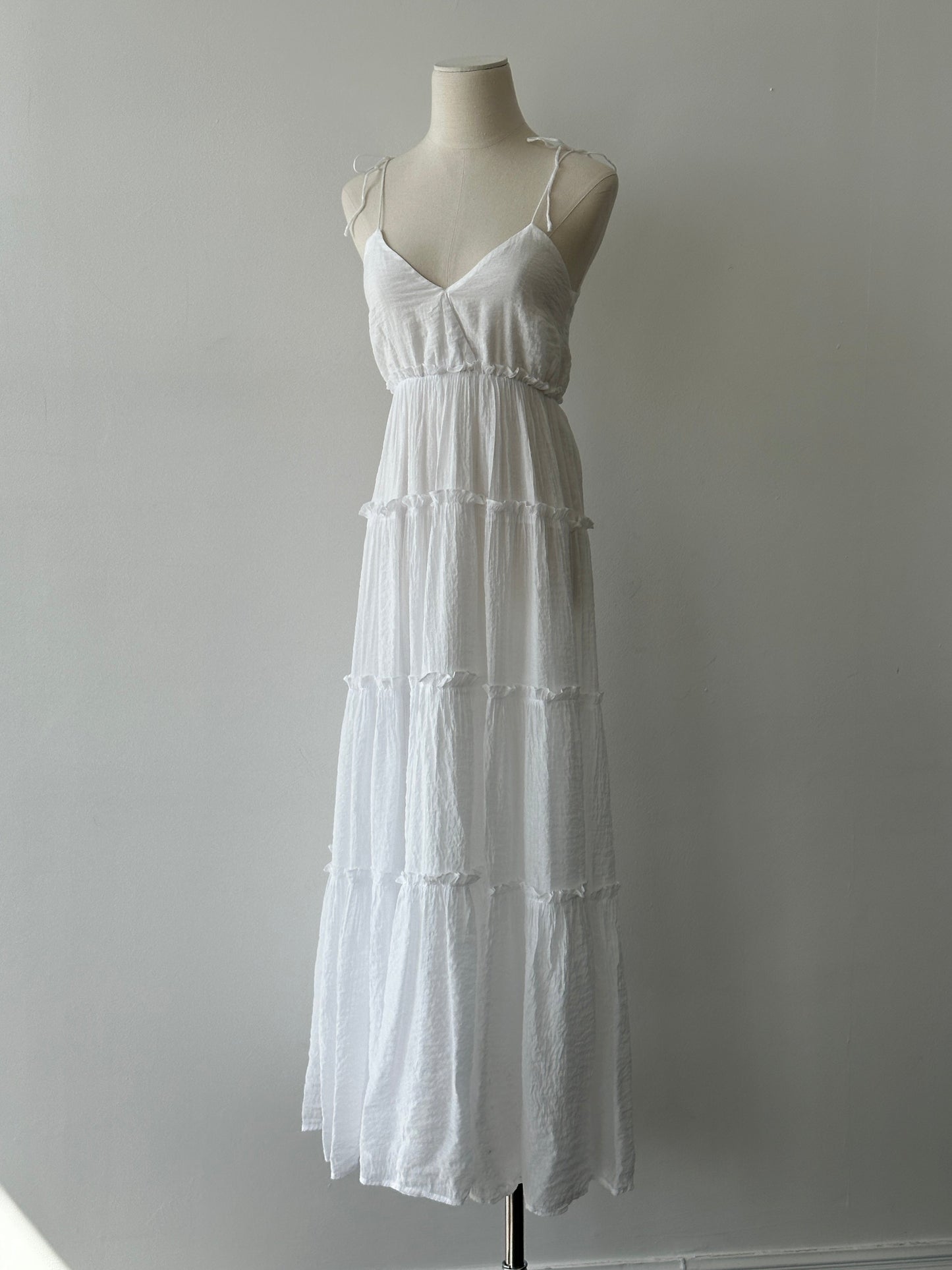 Vintage 2000s Ruffle Floor Length Dress - S