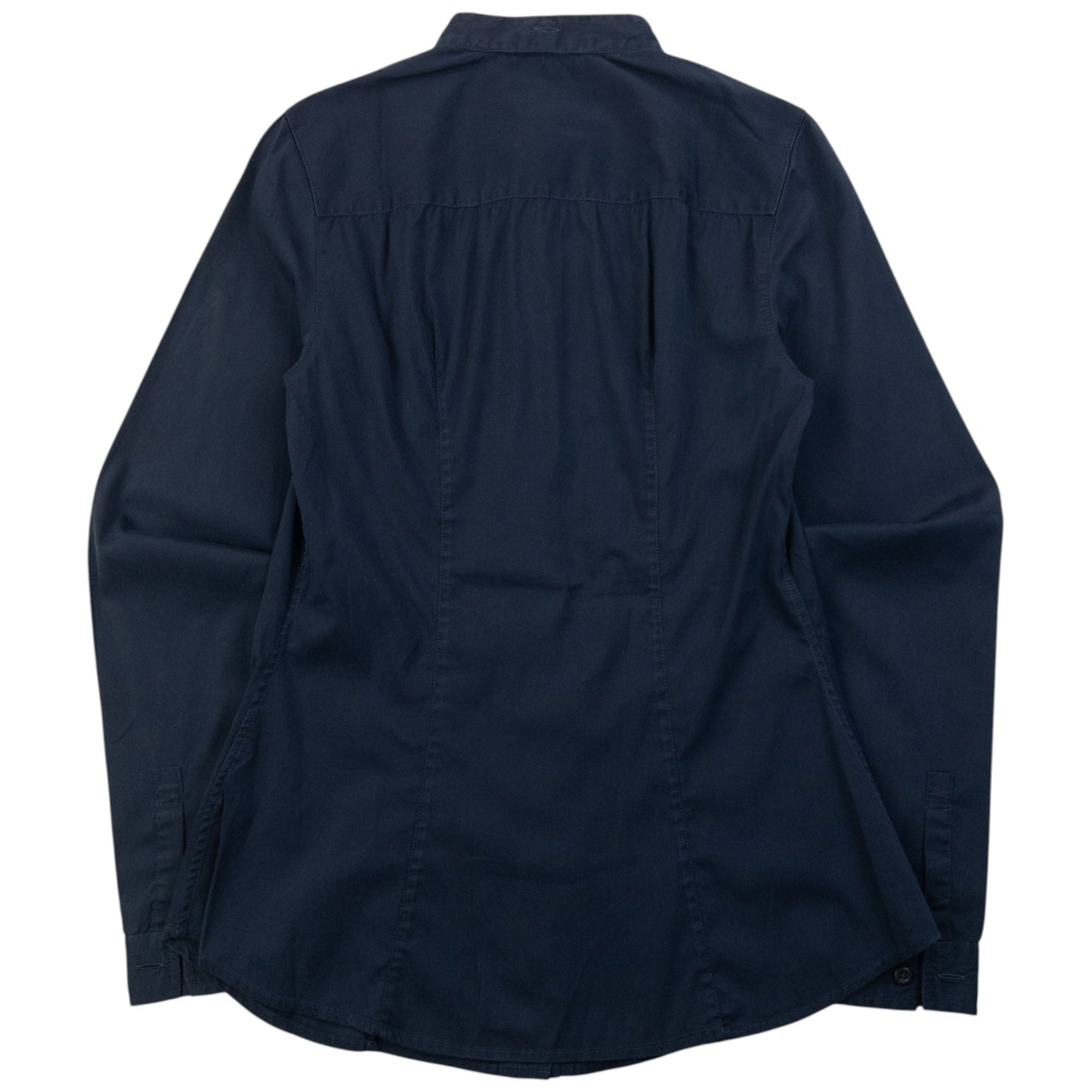 Vintage 2000s Prada Long Sleeve Button Up Shirt Womens Size S | Small, Navy