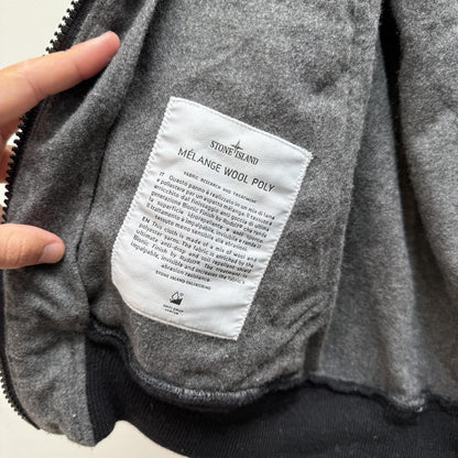 Stone Island Melange Wool Poly Jacket (L) | Large, Grey
