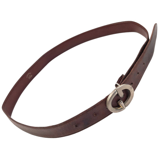 Vintage 90s Gucci Leather Belt Size XL | O/S, Brown