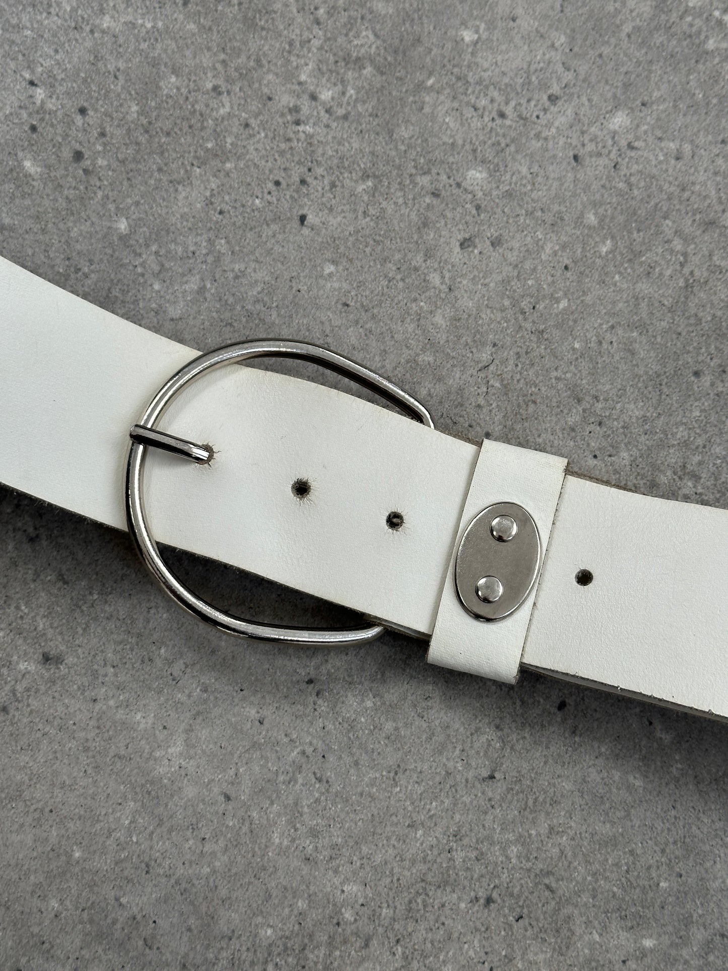 Vintage 1990s Leather Chunky Belt - W30-34