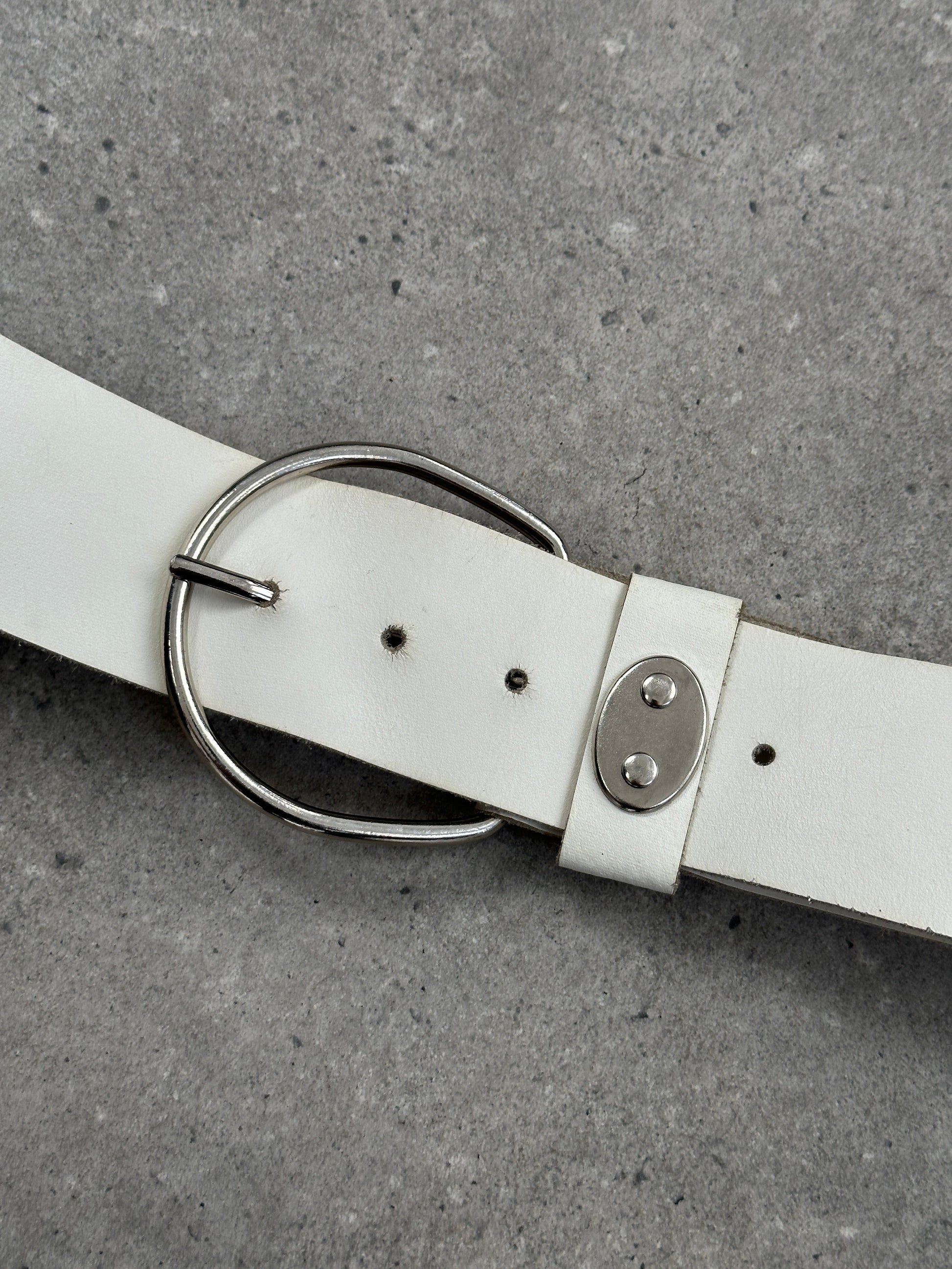 Vintage 1990s Leather Chunky Belt - W30-34