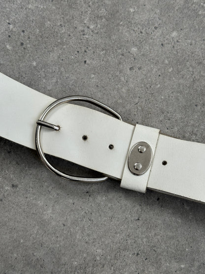 Vintage 1990s Leather Chunky Belt - W30-34