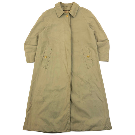 Vintage 90s Burberry Nova Check Lined Trench Jacket Womens Size S | Small, Beige