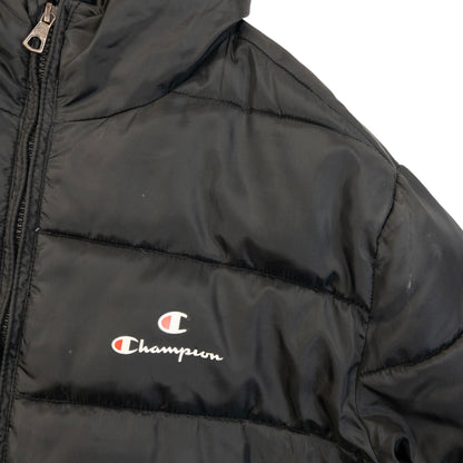 Vintage Champion Zip Up Puffer Jacket Size XXL | XXL, Black