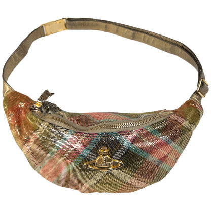 Vintage Vivienne Westwood Gold Tartan Cross Body Bag