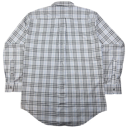 Vintage Burberry Nova Check Long Sleeve Button Up Shirt Size M