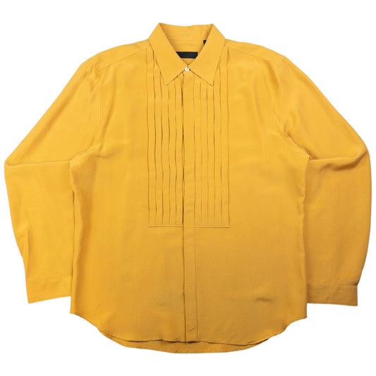 Vintage Burberry Prorsum Pleated Long Sleeve Button Up Shirt Size L