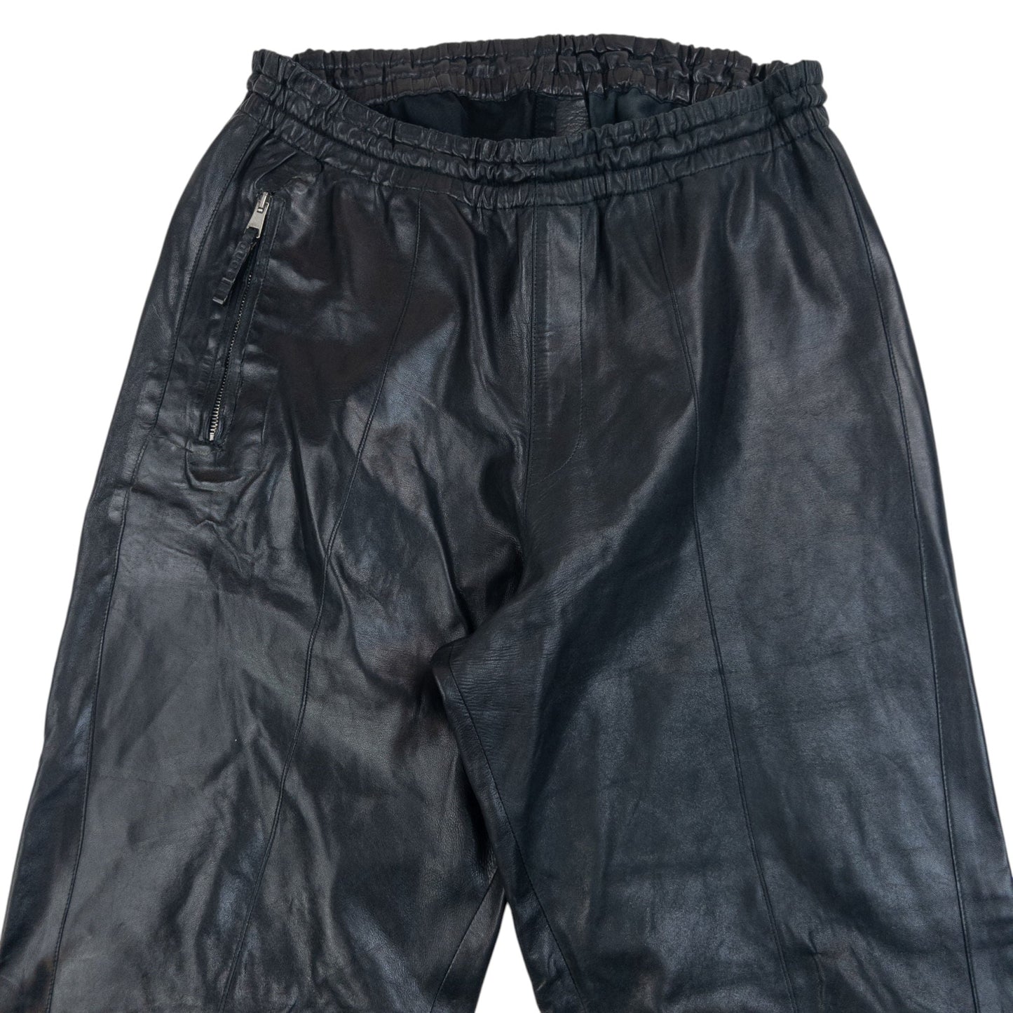 Vintage 2000s Gucci By Tom Ford Leather Trousers Size L | Large, Black