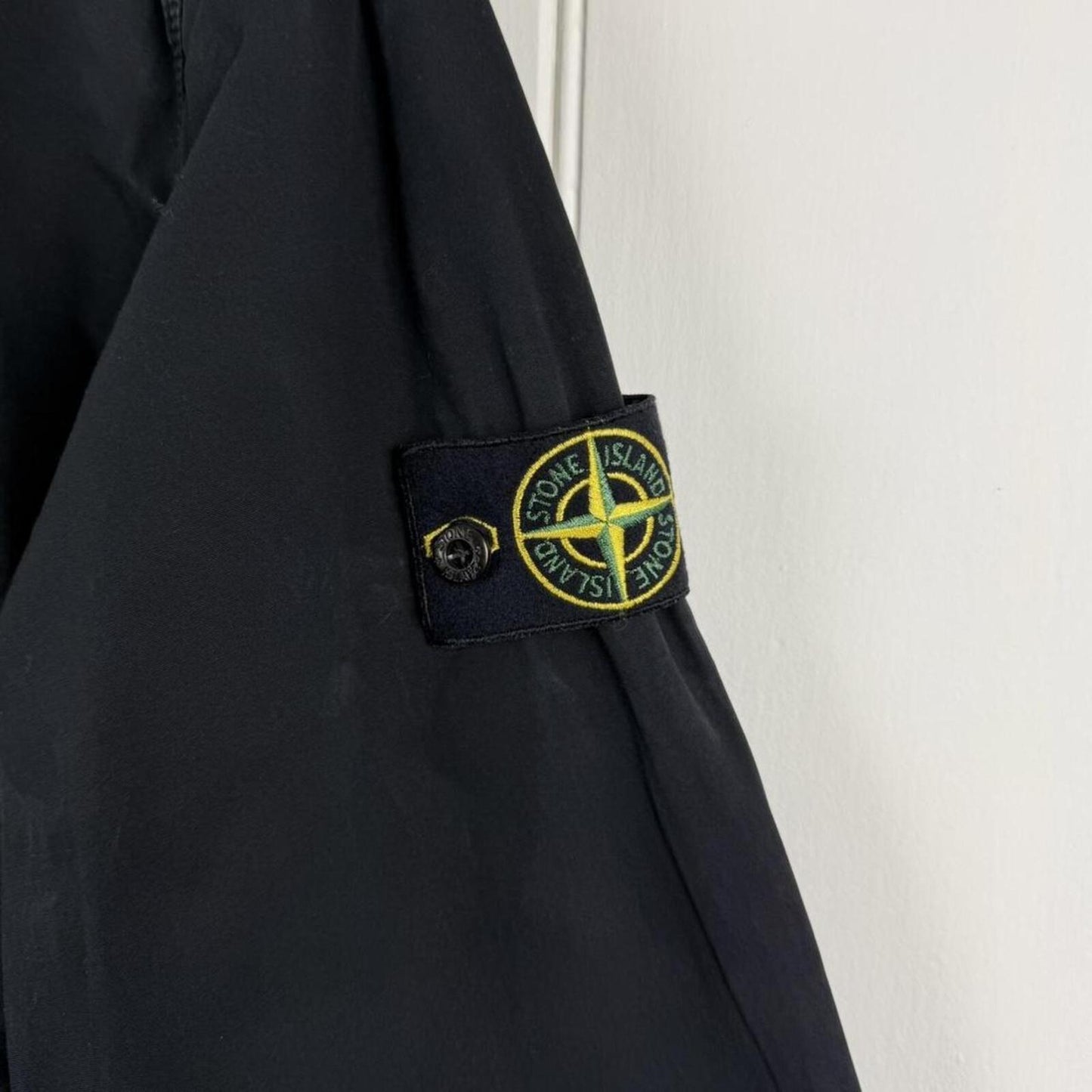 Stone Island Tela Smerigliata Overshirt Jacket Black (XL) | Extra Large, Black