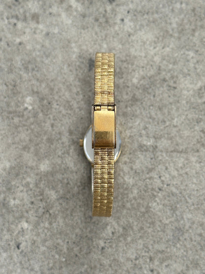 Vintage Sekonda 1980s Gold Tone Oval Bracelet Watch
