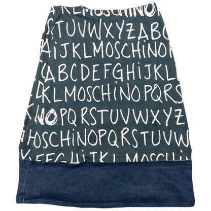 Vintage Moschino Jeans Alphabet Skirt Womens Size W22
