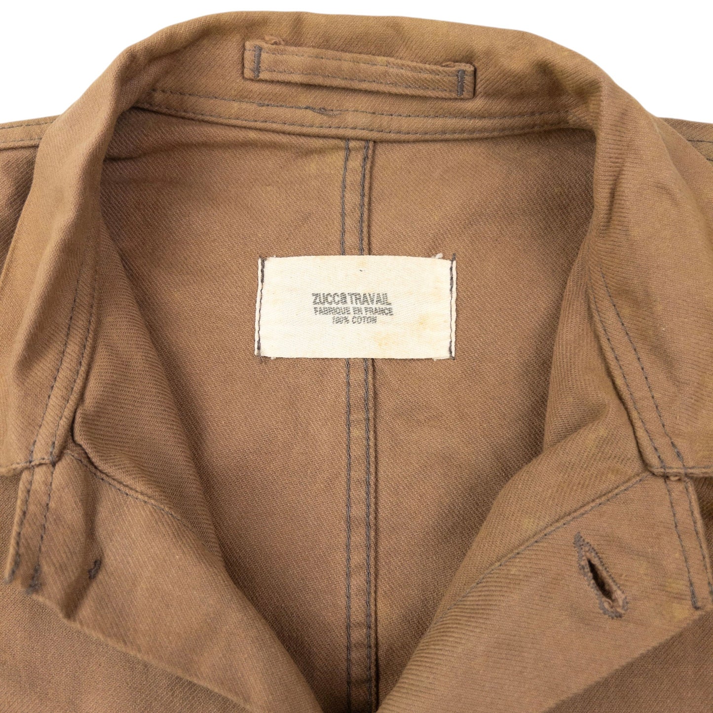 Vintage 2000s Cabane De Zucca By Issey Miyake Button Up Jacket Size M | Medium, Brown
