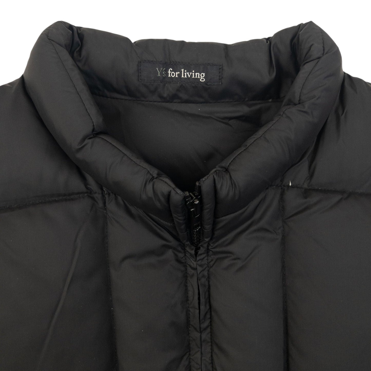 Vintage 90s Yohji Yamamoto Zip Up Puffer Jacket Size S | Small, Black