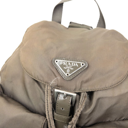 Vintage 2000s Prada Cargo Bucket Backpack | O/S, Grey
