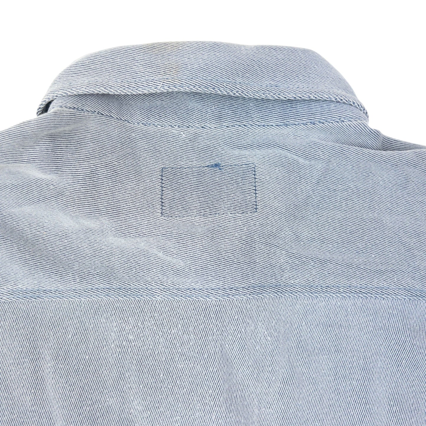 Vintage 90s Armani Jeans Long Sleeve Button Up Shirt Size L | Large, Blue