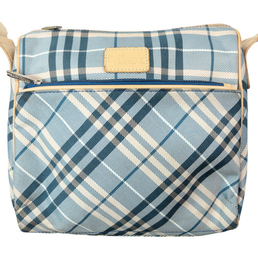 Vintage 2000s Burberry Blue Label Nova Check Crossbody Bag | O/S, Beige