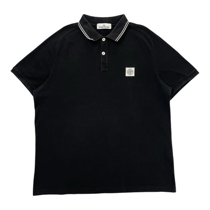 Stone Island Polo Shirt, Size 3XL | Stone island, Black