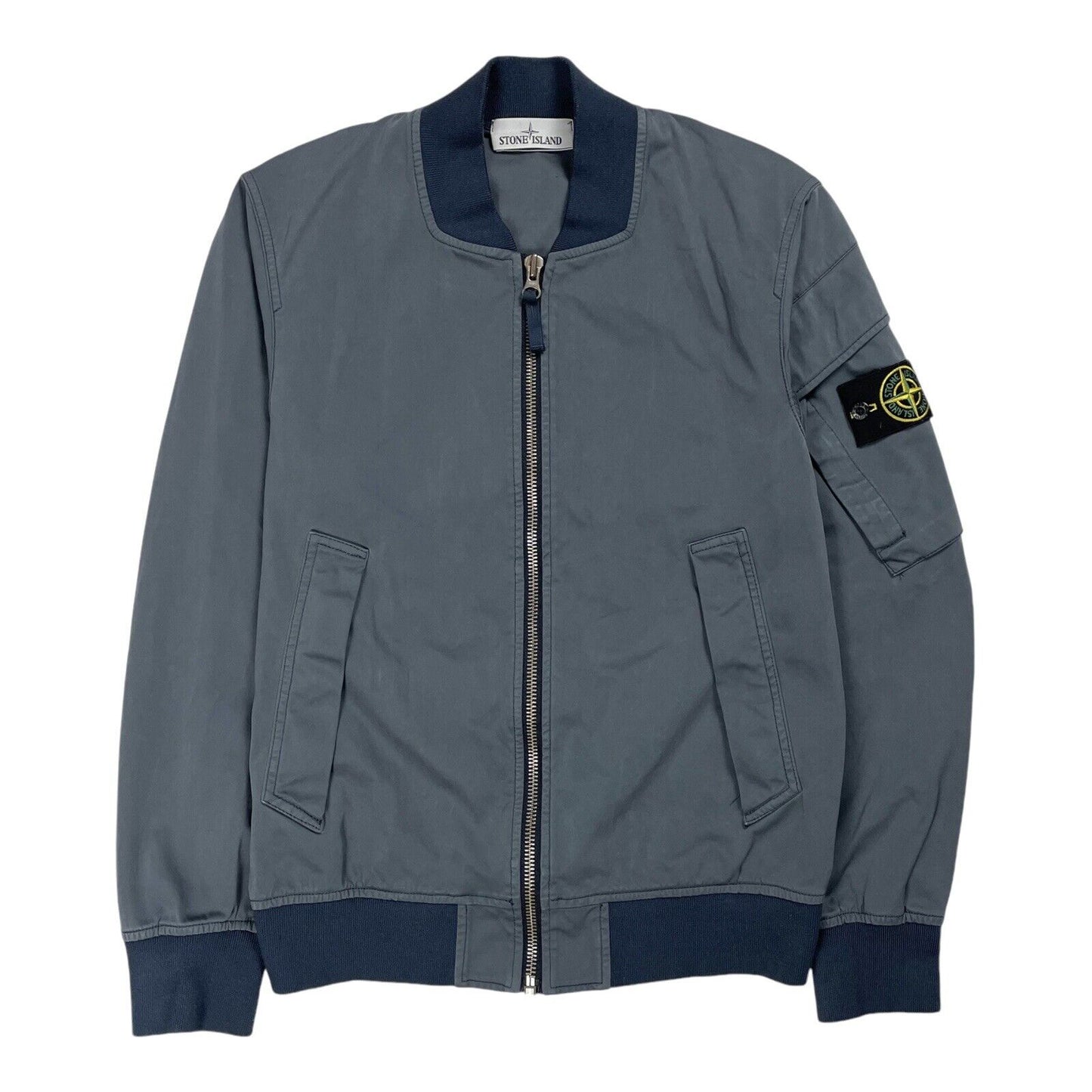 Stone Island David Jersey TC Bomber Jacket, Size Medium | Medium, Blue