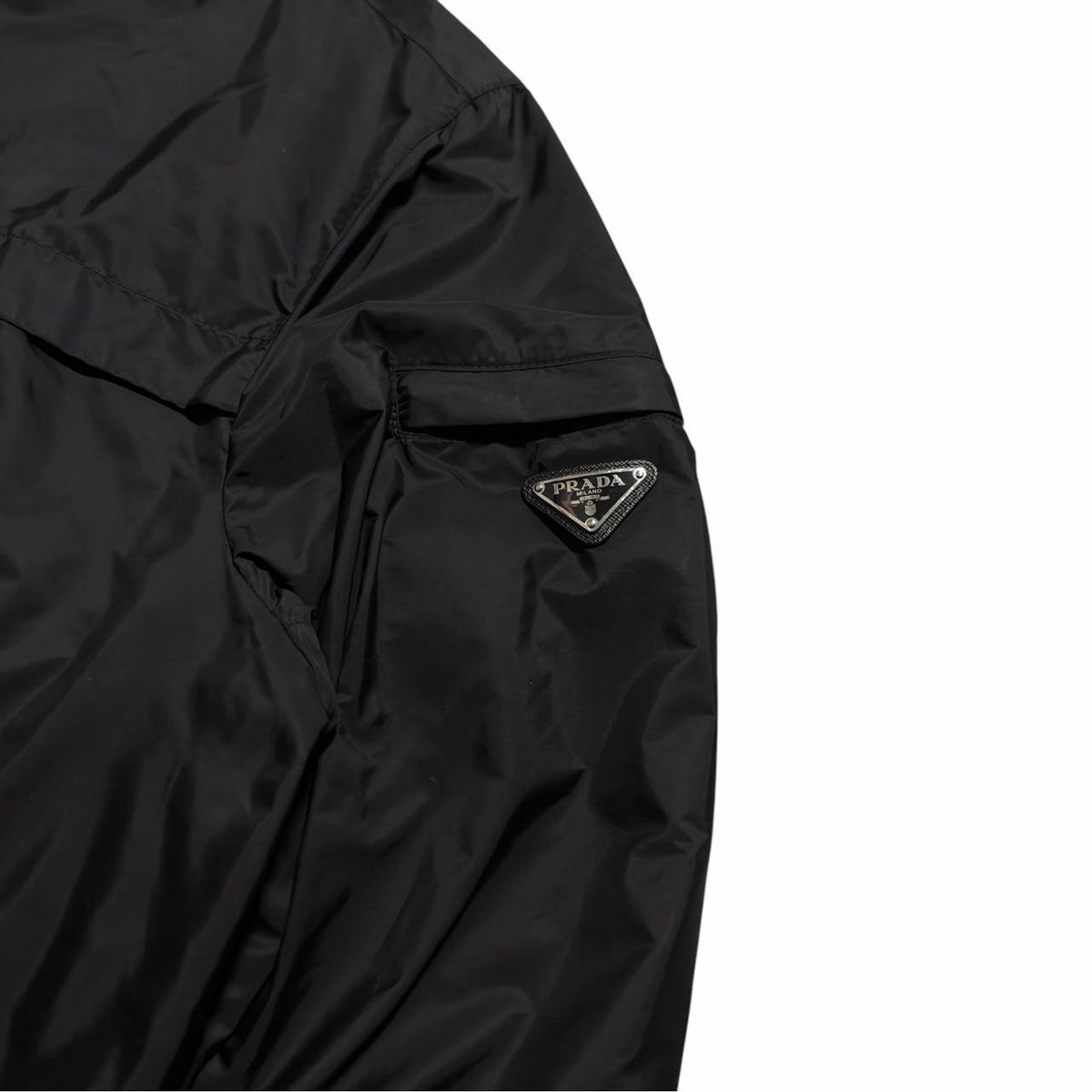 Prada Nylon Windbreaker Jacket | XXL, Black