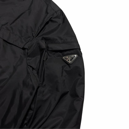 Prada Nylon Windbreaker Jacket | XXL, Black