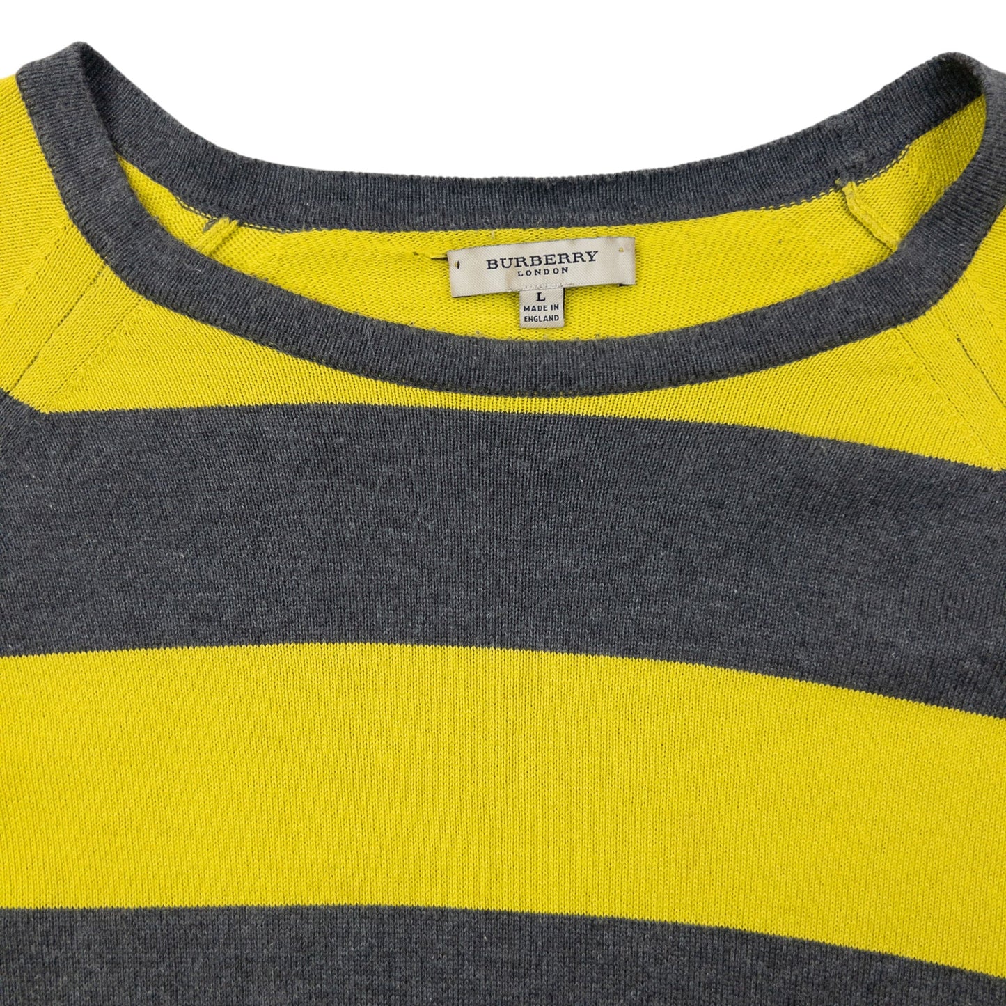 Vintage 2000s Burberry Striped Lightweight Jumper Size L
