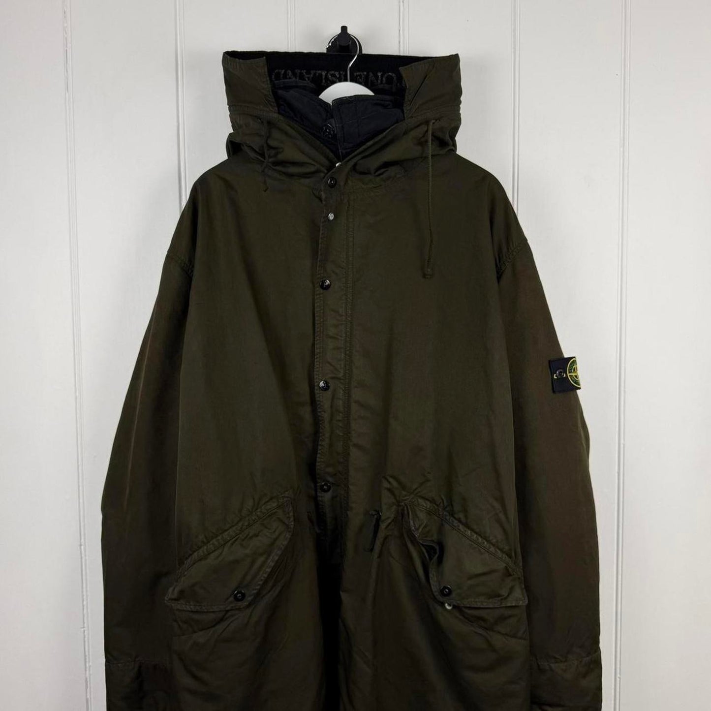 Stone Island Fishtail Parka Olive (XXL) | XXL, Olive