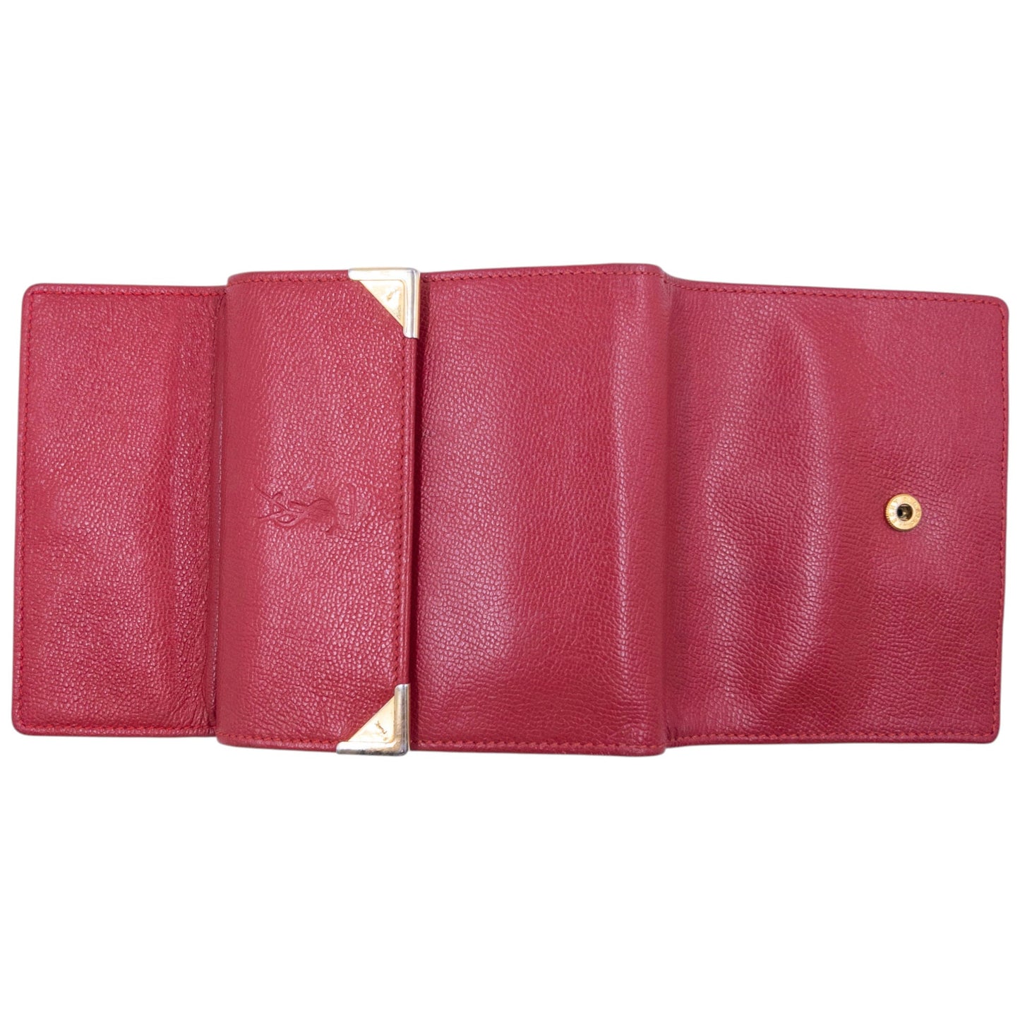 Vintage 90s YSL Yves Saint Laurent Leather Wallet | O/S, Red