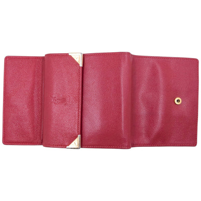Vintage 90s YSL Yves Saint Laurent Leather Wallet | O/S, Red
