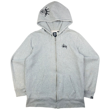 Vintage Stussy Zip Up Hoodie Size L