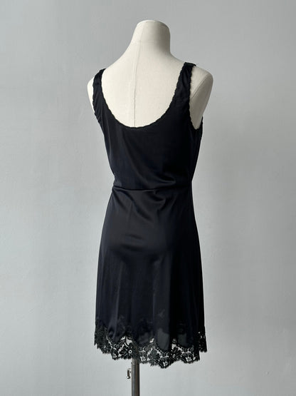Italian Vintage 1990s Lace Mini Dress - S