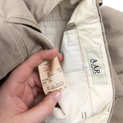 Vintage 90s Yohji Yamamoto A.A.R Trousers Size W31 | W31, Beige
