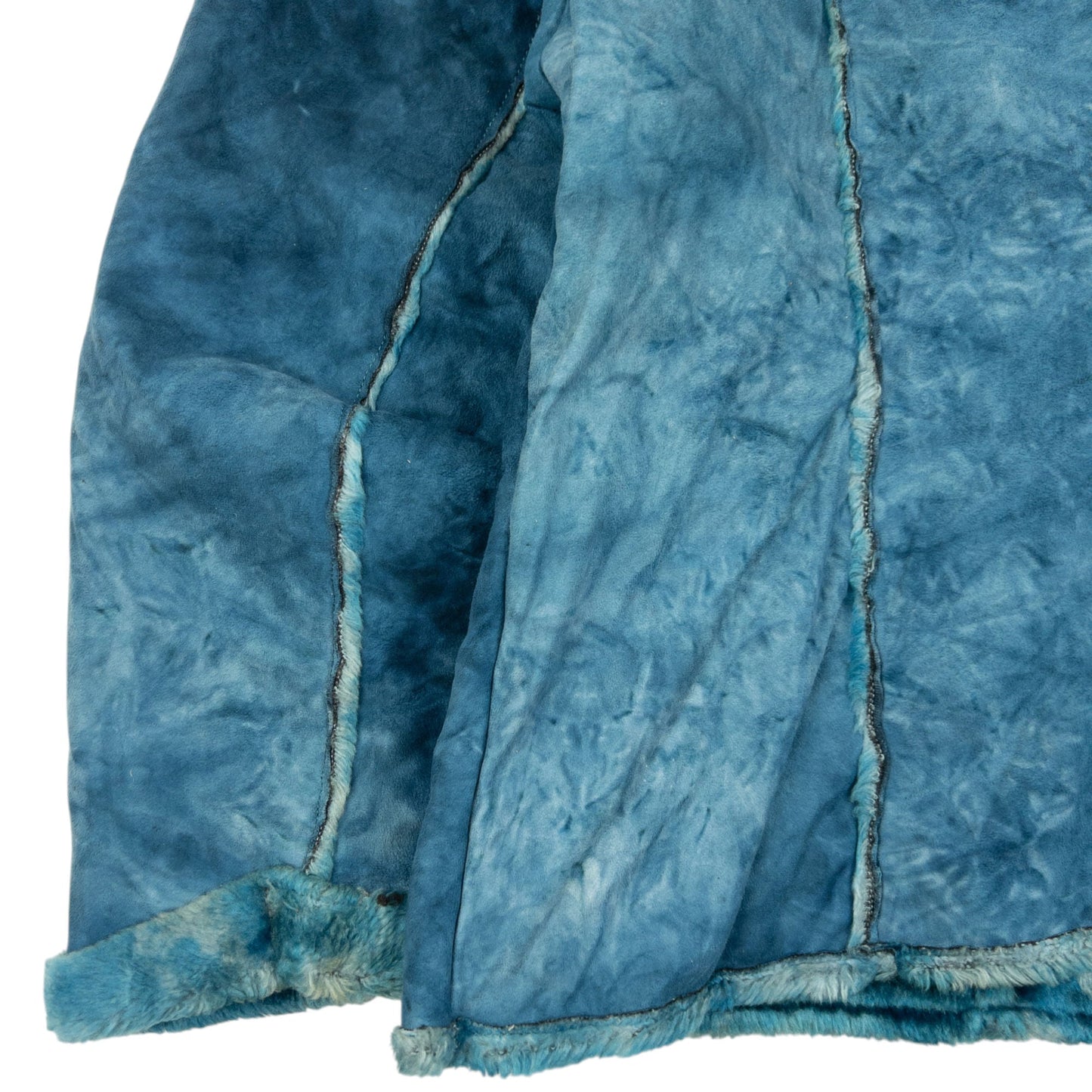 Vintage 90s Y'Saccs By Yohji Yamamoto Shearling Jacket Womens Size M | Medium, Blue