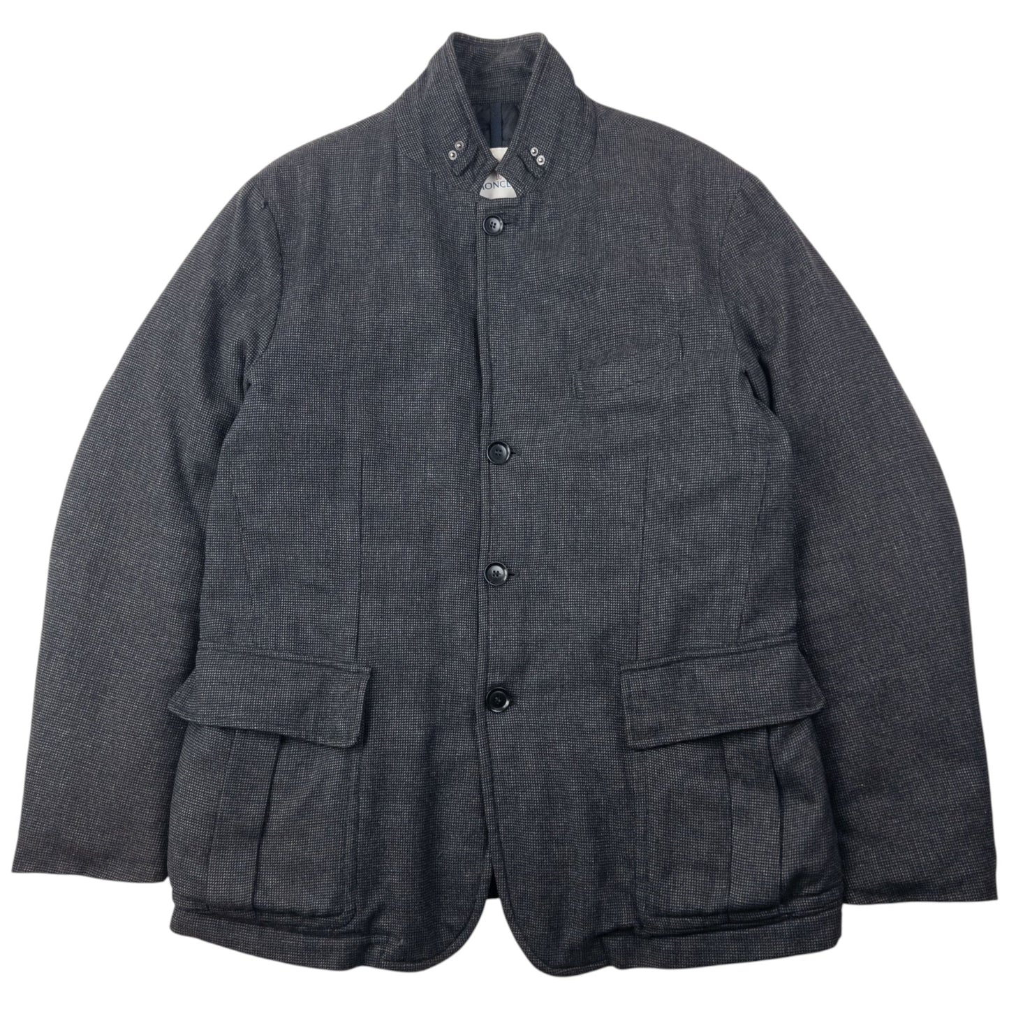 Vintage 2000s Moncler Padded Zip Up Jacket Size L | Large, Grey