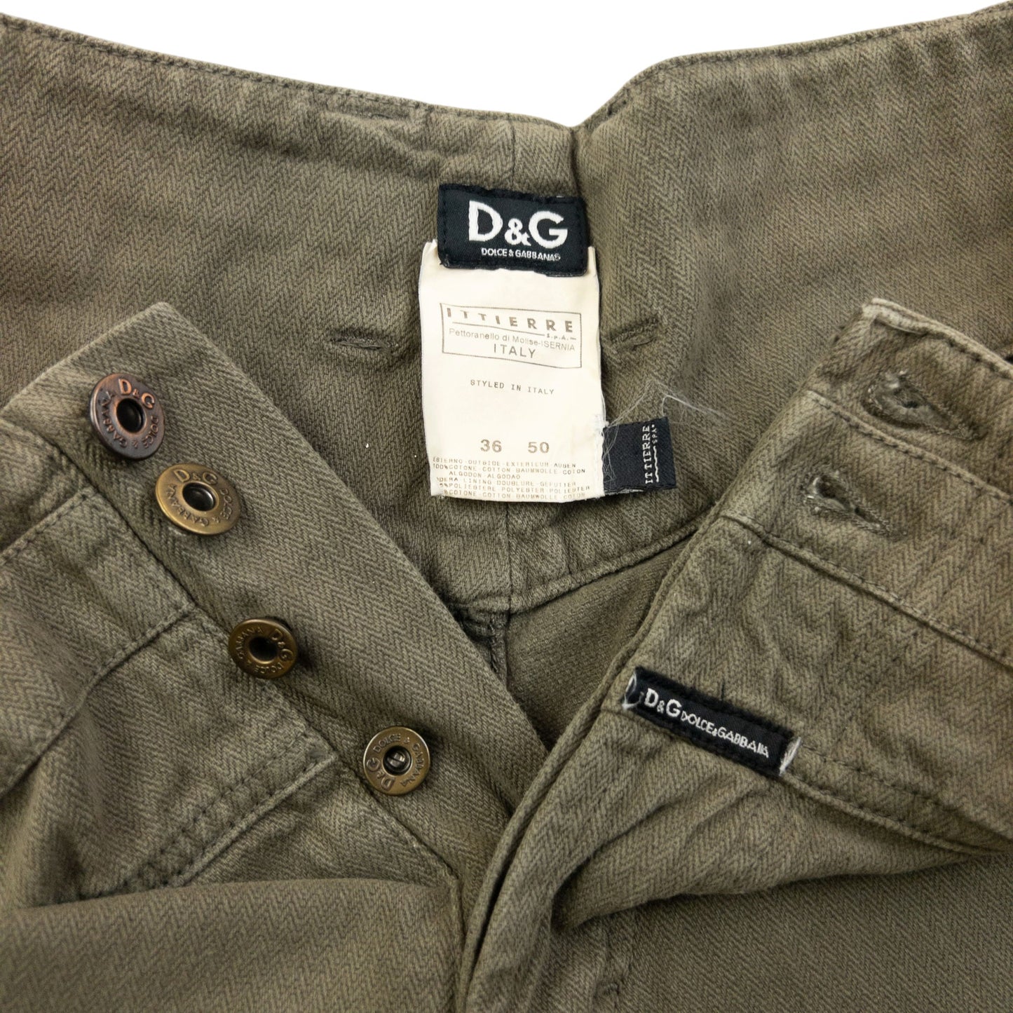 Vintage 2003 Dolce & Gabbana Zip Cuff Denim Jeans Size W34 | W34, Grey