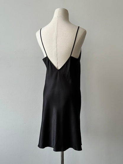Vintage 1990s Satin Sleeveless Dress - M