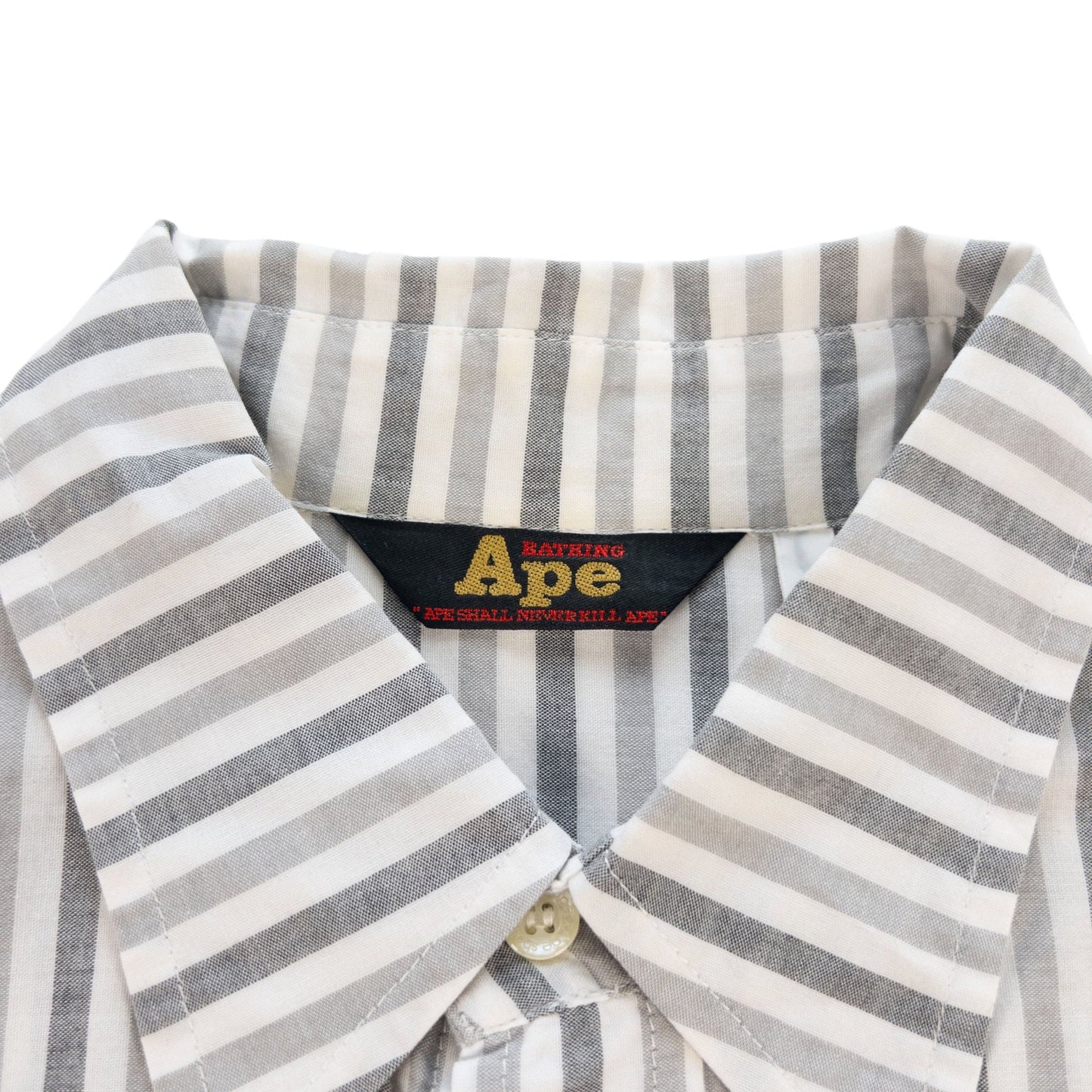 Vintage Bape Check Button Up Shirt Size S