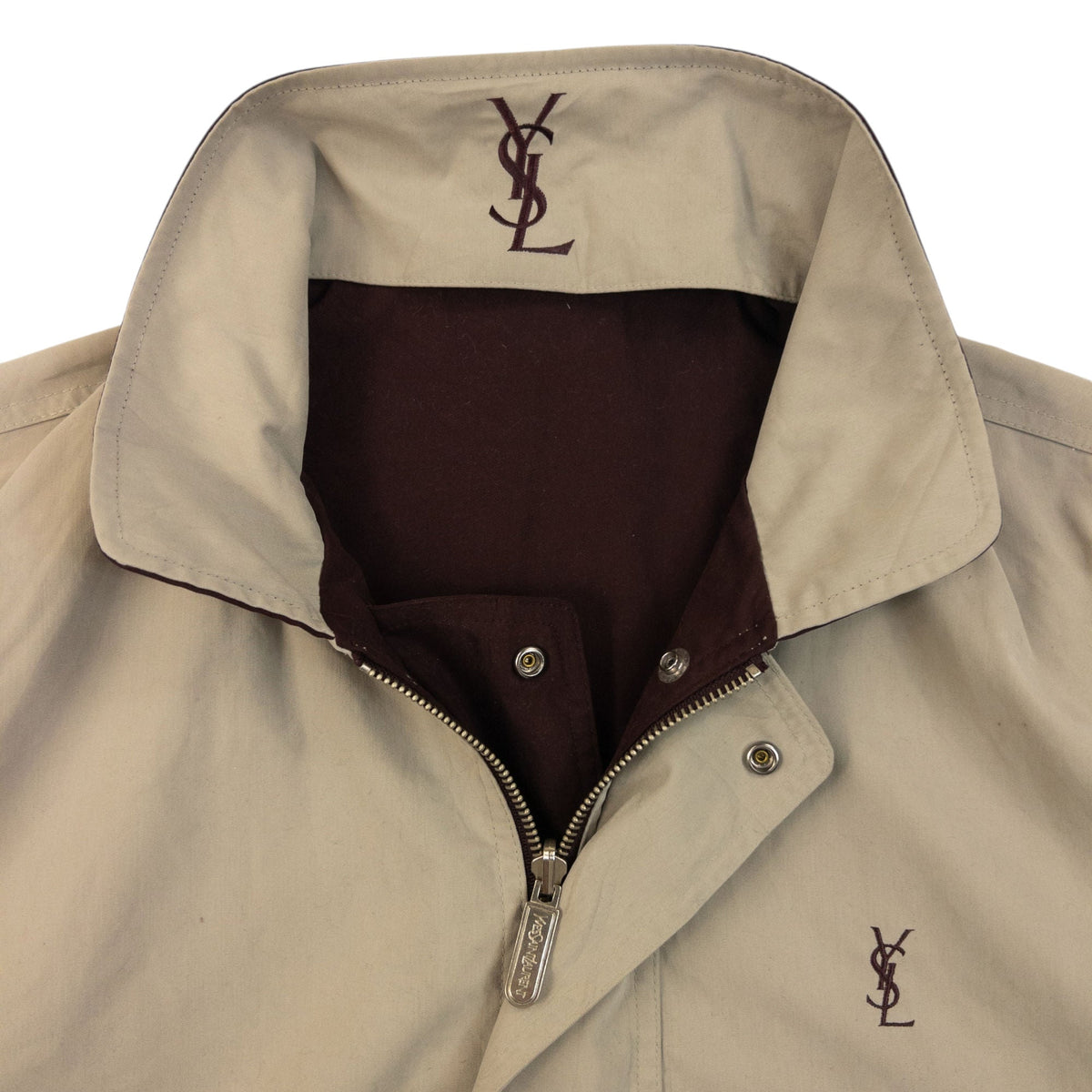 Vintage 90s YSL Yves Saint Laurent Reversible Jacket Size L | Large, Multicoloured