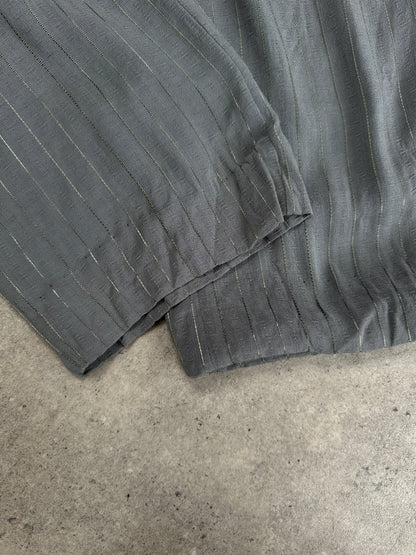 Girogio Armani 1990s Striped Straight Leg Tailored Trousers - W25