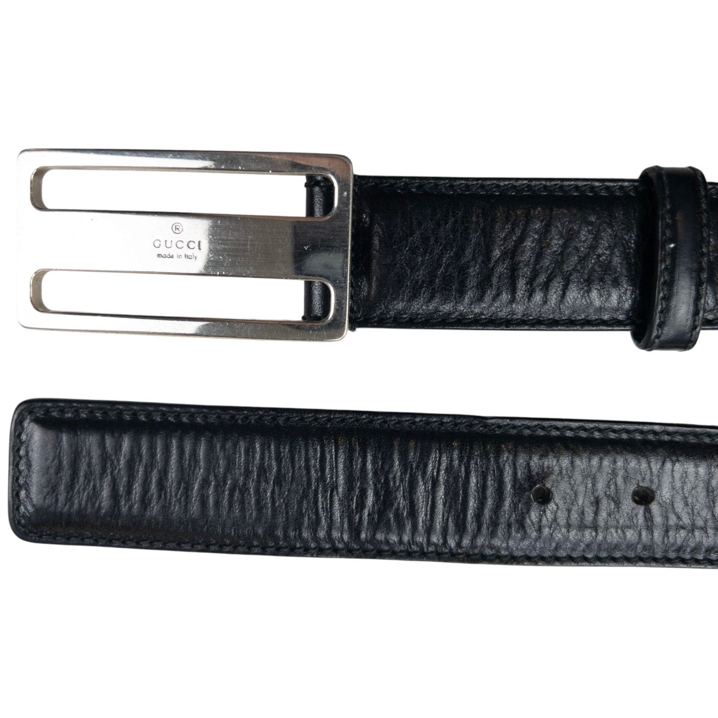 Vintage 2000s Gucci Leather Belt Size S | O/S, Black