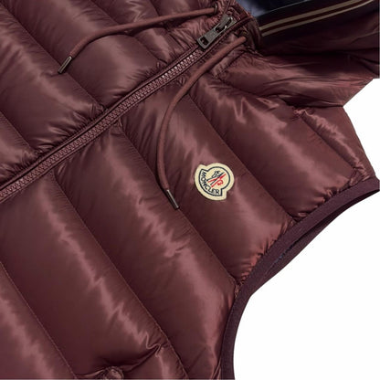 Moncler Down Amiens Gilet | Medium, Burgundy