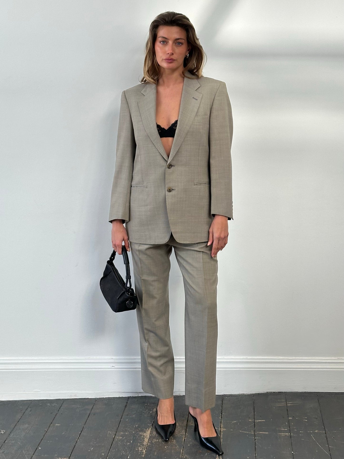 Burberry 1990s Pure Wool Single Breasted Suit - M/W32