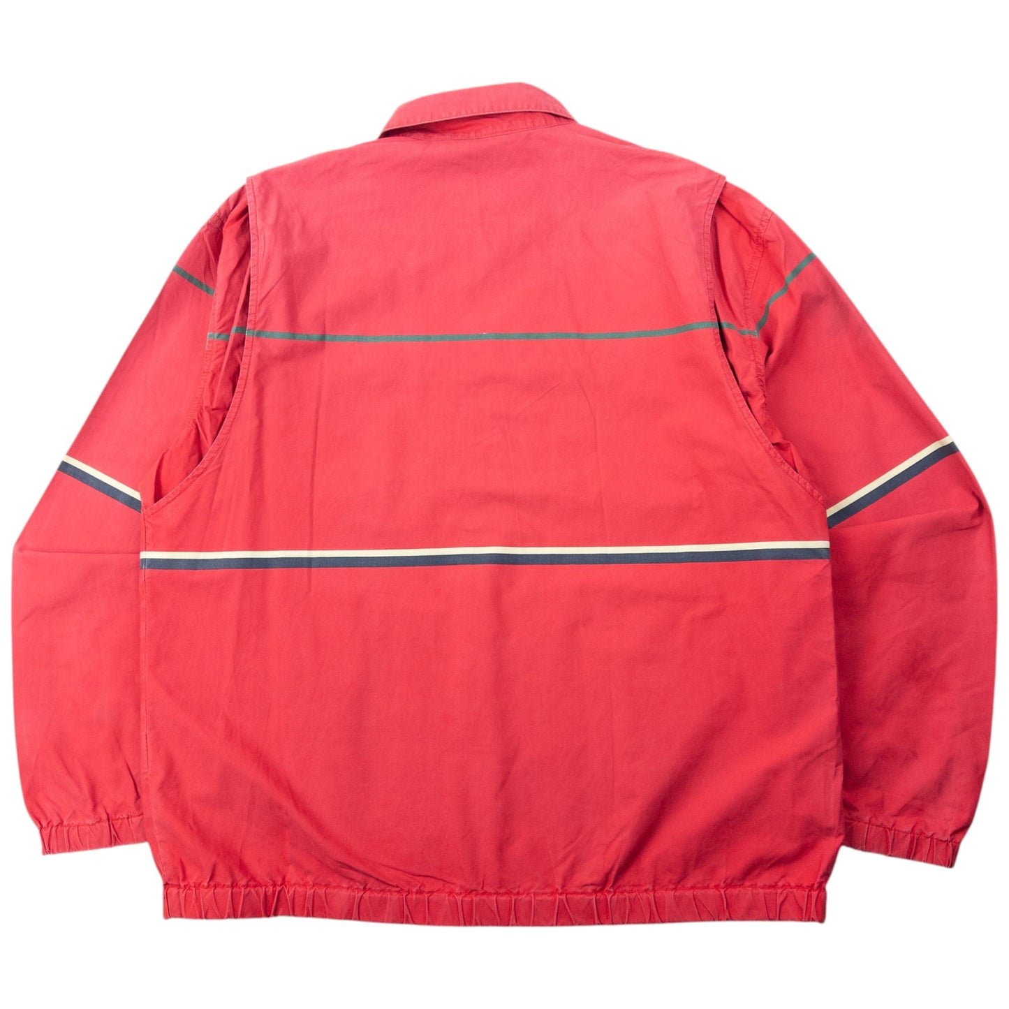 Vintage 90s Polo Ralph Lauren Striped Zip Up Jacket Size M | Medium, Red